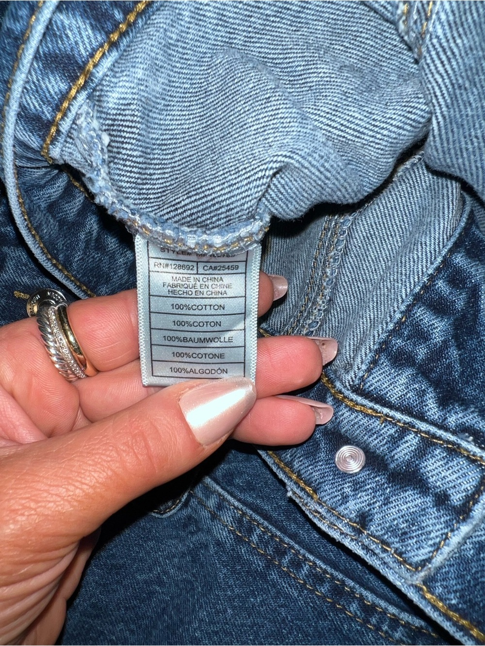 Steve Madden 100% Cotton Brixton Denim Jacket - Picture 3 of 4